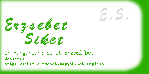 erzsebet siket business card